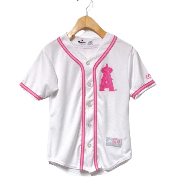MLB Other - Los Angeles ANGELS Official MLB Majestic Jersey Size 7/8 Girls